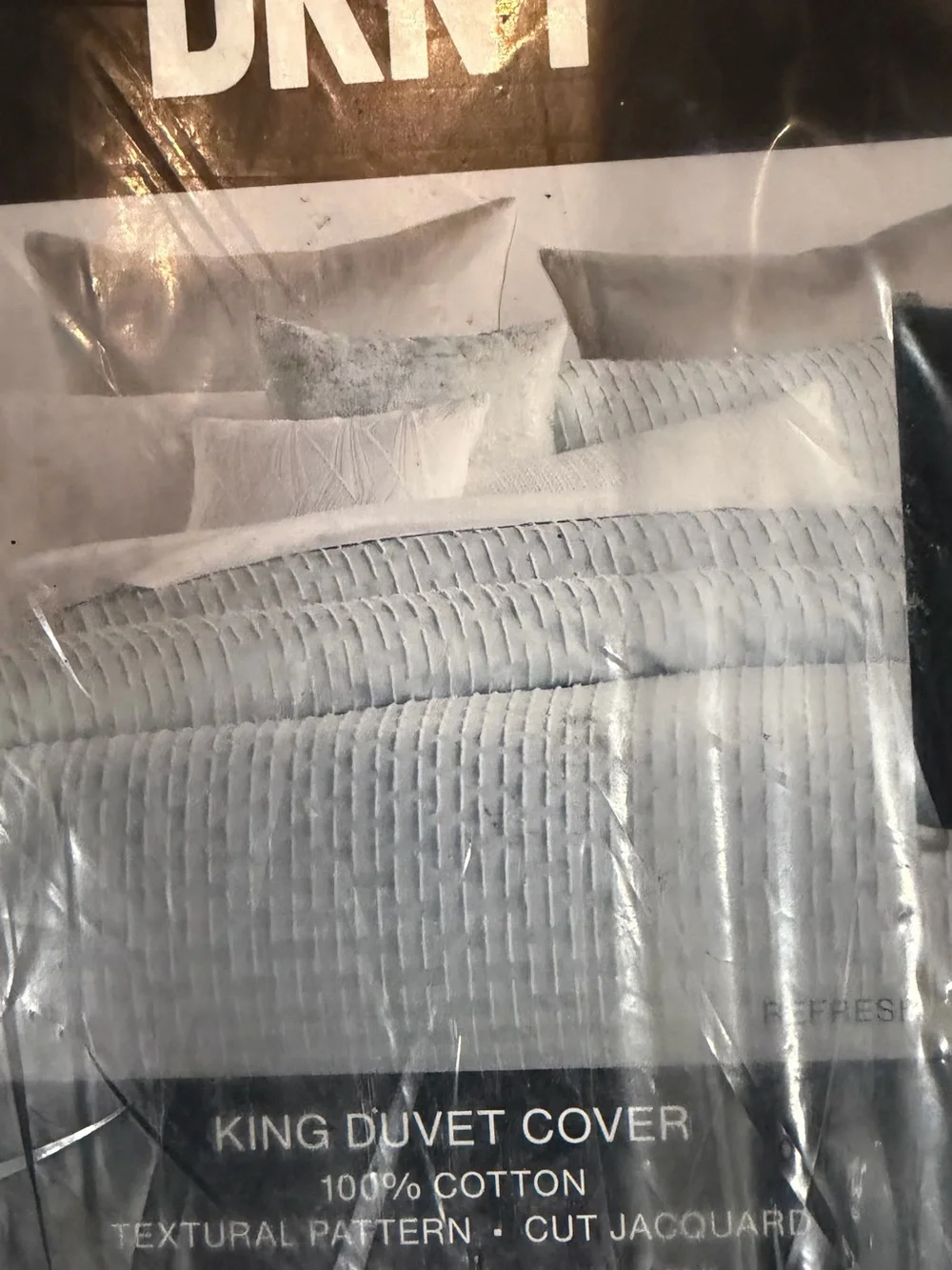 DKNY Mist Textured King Duvet Cover